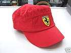 Ferrari Mens Scudetto Crest Military Cap Red