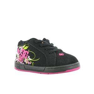NEW INFANT DC SHOES PIXIE SCROLL   BLACK/CRAZY PINK  