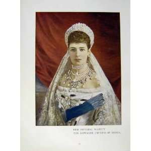   Portrait C1907 Dowager Empress Russia Maria Dagmar