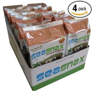 SeaSnax Roasted Onion Seaweed 5 Sheets, .65 Ounce (Pack of 4)  