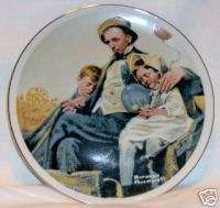 NORMAN ROCKWELL PLATE  COUNTY FAIR IMM PORCELAIN 6.5  