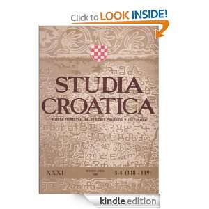   Edition) Instituto de Cultura Croata  Kindle Store