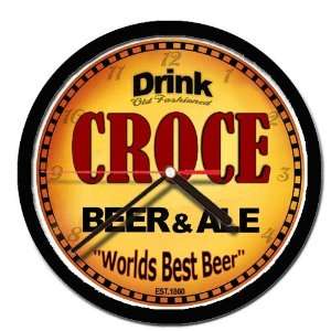  CROCE beer and ale cerveza wall clock 