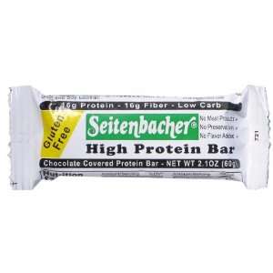 Seitenbacher Gluten Free High Protein Bar, Chocolate Covered, 2.1 oz 