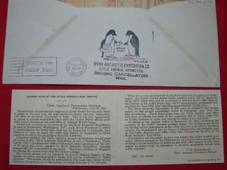 1935 LITTLE AMERICA ANTARCTICA COVER BYRD EXPEDITION II  