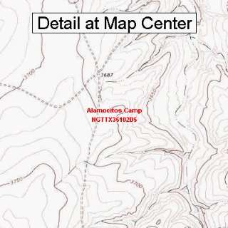   Map   Alamocitos Camp, Texas (Folded/Waterproof)