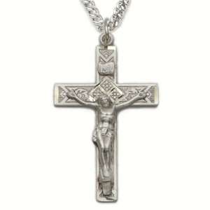  Sterling Silver Ornate Crucifix Jewelry