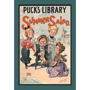  Vintage Art Pucks Library Summer Salad   00581 5