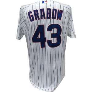 John Grabow Jersey   Chicago Cubs 2011 Game Worn #43 Opening Day Home 