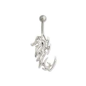 14g 7/16 WICKED SEA HORSE NAVEL BELLY RING Jewelry