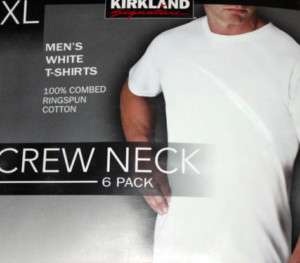 Kirkland Mens Crew Neck 6 Pack T shirts All size M L XL  