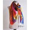Free Ship 100% Wool Scarf Shawl Colorful Abstract 70x25  