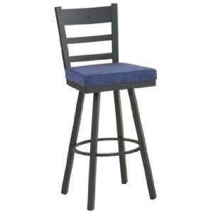  Amisco Owen Lazuli Blue 30 High Swivel Bar Stool