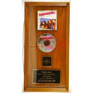  Headhunters   Custom Framed   Electric Barnyard CD Award Plaque 