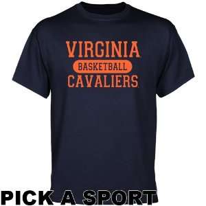  Virginia Cavaliers Custom Sport T Shirt   Navy Blue 