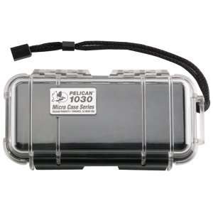 Pelican Products   Micro Case Clear, Black, 7.5 x 3.88 x 2.44