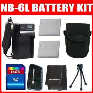  Essential Accessory Kit For Canon PowerShot D10, D20 Digital Camera 