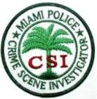 MAIMI POLICE CRIME SCENE INVESTIGATOR CSI PATCH PATCHES  