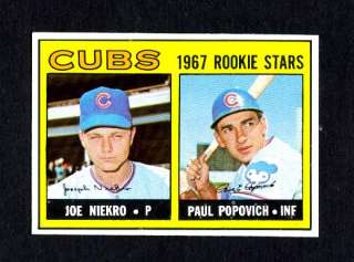 1967 Topps #536 Cubs Rookie Stars Niekro/Popovich Nm/Mt  