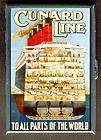 CUNARD LINE VINTAGE AD ID CARD OR CIGARETTE CASE WALLET