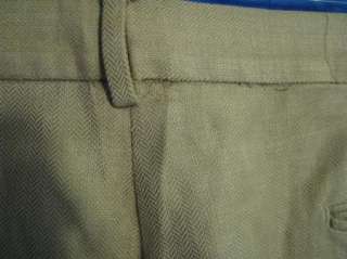 RALPH LAUREN POLO Herringbone DRESS PANTS Linen 36 30  