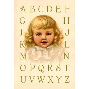 Exclusive By Buyenlarge Big Girl Alphabet 28x42 Giclee on Canvas 