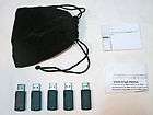 Lot of (5) Black 512MB Encyrpted Flash Drives w/ Security Software USB 