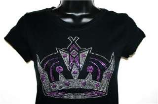 BLING LA KINGS Studded Tee NHL Playoff All Sizes/Colors  