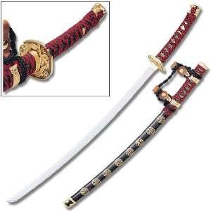  Samurai Sword Ceremonial Jin Tachi with Black Scabbard and 