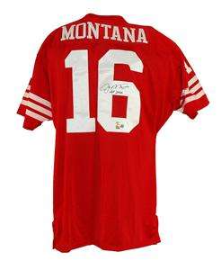 Joe Montana Autographed San Francisco 49ers Jersey  