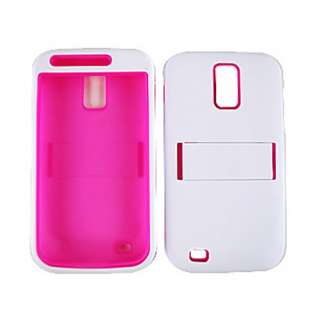   Samsung Galaxy S 2 II T989 T Mobile Pink White Soft Case 2 in 1  