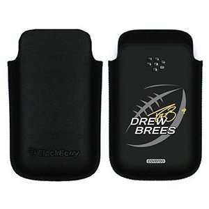  Drew Brees Football on BlackBerry Leather Pocket Case  