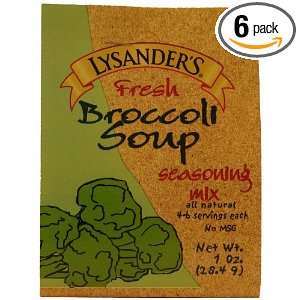 Lysanders Fresh Soup Seasoning Mix, Mushroom, 1 Ounce (Pack of 6)