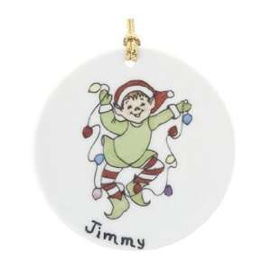  Personalized Elf Christmas Ornament