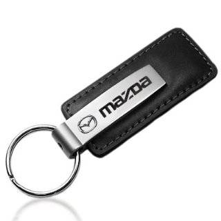 Mazda Black Leather Key Chain by Mazda