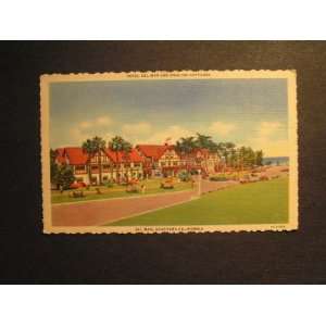  30s Linen Hotel Del Mar & Cottages, California Postcard 