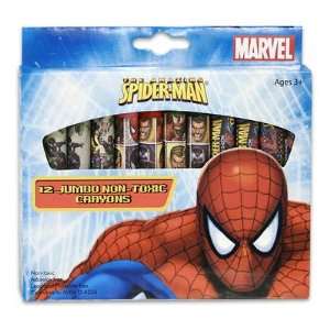  Spiderman 12ct Jumbo Crayons Toys & Games