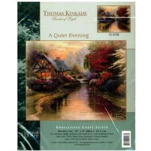  Thomas Kinkade A Quiet Evening Cross Stitch Kit Arts 