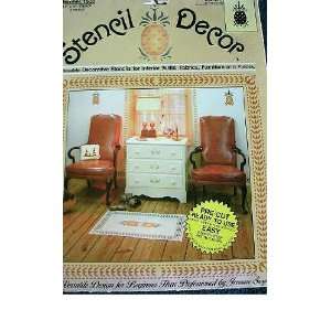 STENCIL DECOR HOSPITALITY DESIGN #1830 FROM PLAID   PRE CUT AND EASY 