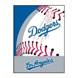  Biederlack Grand Slam Dodgers Raschel Blanket Sports 