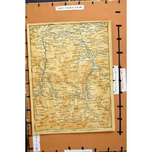  MAP 1902 FRANCE GAUDENS BANGERES VALLEE DAURE