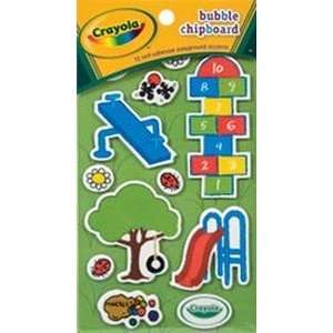  Crayola Bubble Chipboard Adhesive Accents 12/Pkg 