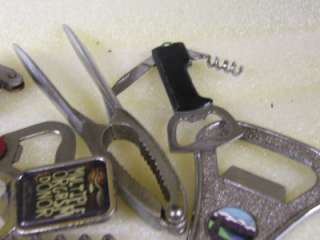 17 PIECES BOTTLE OPENER POCKET KNIFE BULK LOT MIXED TIN  