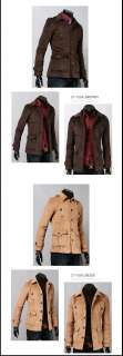 B10 35 Mens Coats Korea Style Short Double coats, jacket, Dandy Slim 