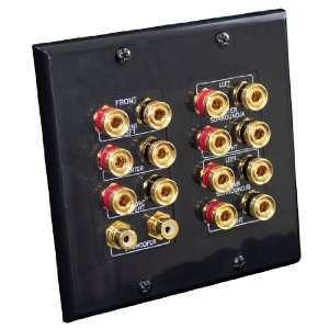  7.1 Home Theater Speaker Wire Wall Plate With RCA 