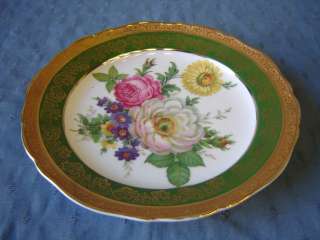 Great old Limoges gilt porcelain plate # 01976  