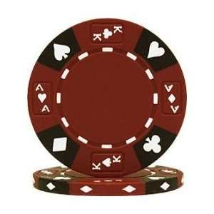  14Gram Red Tri Color Ace King Suited Chip Sports 