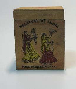 OLD INDIAN DARJEELING TEA 125 GRAM WOOD BOX  