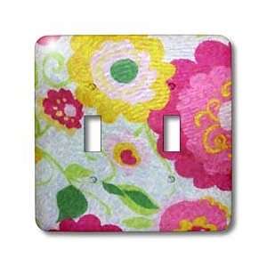 Florene Abstract Floral   Light n Airy   Light Switch Covers   double 