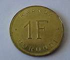 rwanda burundi 1961 one 1 franc coin 